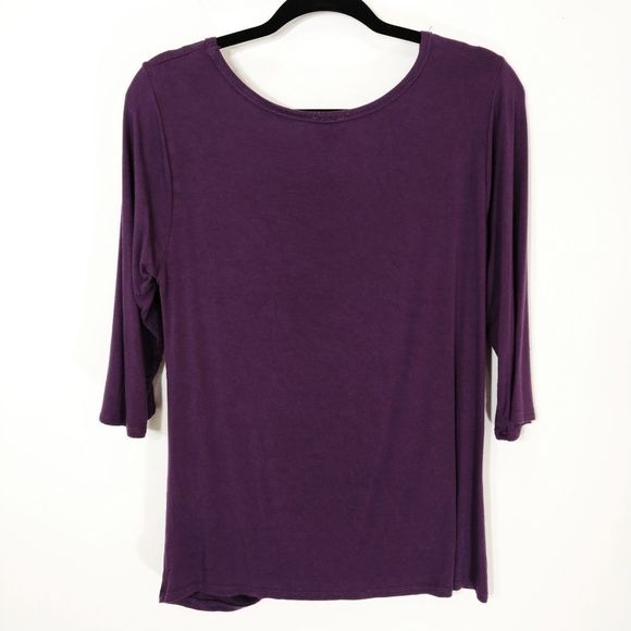 Late August Chic Girly Ruffled Purple shirt Top M - Picture 2 of 4